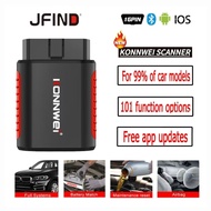 KONNWEI KDIAG Bluetooth 5.0 OBD2 Car Full System Scanner Engine ABS Airbag Fault Code Reset Clear Su