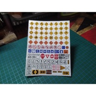 Hotwheels Sticker, Parking Garage Diorama, Hotwheels Road Sign Model, Yellow