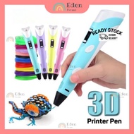 3D Pen DIY 3D Printing Pen Crafting Doodle PLA Filament Drawing Arts Kids Toy Christmas Birthday Gif