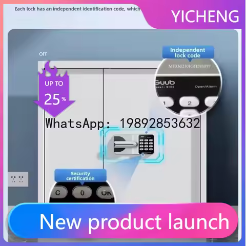 A3-16 File Cabinet Office Data File Locker Iron Fingerprint Safe