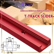 NIU 1Pcs T-Track, Aluminium Alloy T Slider Fixture Slot Slide T-Slot Track, 300-600mm Slide Guide Ra