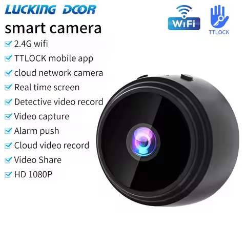 TTLOCK Wifi Nework Camera Wireless Webcam IP Security Camcorder Night Vision Mobile HD 1080P Video S