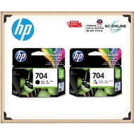 100% Original HP 704 Ink Cartridge Black / Tri-Colour