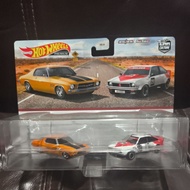 Hot Wheels Premium Two 2 Pack New Loose 73 Holden Monaro GTS 77 Holden Torana A9X