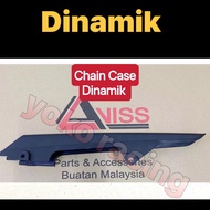 MODENAS DINAMIK120 DINAMIK 120 CHAIN CASE CHAIN COVER PETI RANTAI HALF INNER HITAM SET PNP XCITE 130