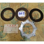 Honda 50CC C100/C100D/C102/C102D Clutch Plate A (1 pc)P/N22310-001-010 + Clutch  Disc(3 pcs)(30T 8 s