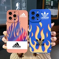 for Xiaomi Redmi Note 12 4G Pro 5G 9S 9A 12C Adid Fire Square Edge Cover Full Len Protective Case