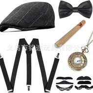 1920s Gatesby Party Dress Up Accessories Hat Suit Gangster Bandit Dress Up Top Hat 20s 1920s B12.8