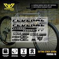 COD Cutting Sticker Sepeda FEDERAL Straycat Stiker Streetcat MG 33 MTB BIKE Stray Cat ss 550 SX 16