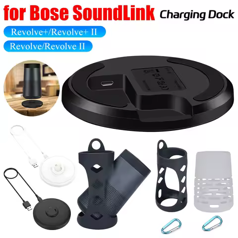 For Bose SoundLink Revolve/Revolve+ II Speaker USB Charging Cradle Holder Universal Charger Base+Sou