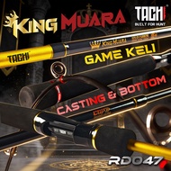 TACHI KING MUARA 8-17LB Solid Carbon Joran Game Keli Kolam Rod Solid Carbon Spinning Casting Bottom 