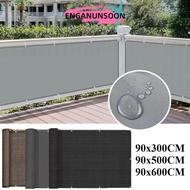 ENGANUNSOON Balcony Shade Cloth, Waterproof 3/5/6M Sun Shading Sails, Multi-functional Fence Patio P