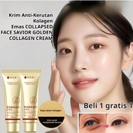 50g Gold Collagen Anti Wrinkle Cream effectively relieves dry lines, reduces nasolabial folds, and l