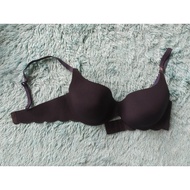 SEAMLESS BRA LOVABLE BLACK SIZE 36C - PUSH UP BRA