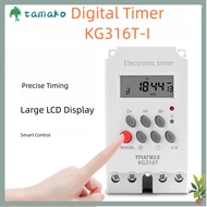 TAMAKO Digital Timer, 12V LED Timer Switch, Portable Display Relay 220V 25A Electrical Device Timer 