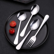 Spoon Fork Stainless Steel Soup Long Handle Creative Cute Mixing