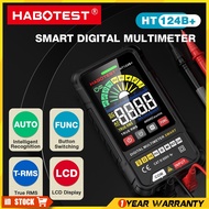 HABOTEST HT124B+ Digital Intelligent Multimeter Automatic Range Finder Ohm Hz Capacitor Real RMS