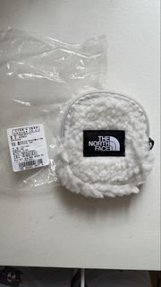 正品The North Face 羊羔毛零錢包/耳機包