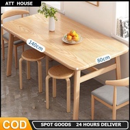 Wood Dining Table Rectangular Modern Meja Makan Kitchen Home Table Nordic Table Kitchen Table Coffee