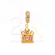 916/22K Princess Castle Pendant (22K Gold Jewellery)