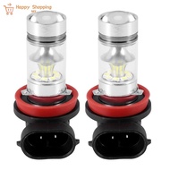 2X H8 H11 H16 6000K White 100W High Power LED Fog Light Driving Bulb DRL