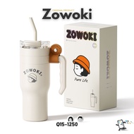 Zowoki Q15-1250 Temperature-Retaining Water Bottle Premium Grade Cold-Hot Storage Glass Capacity 125