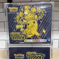 Acrylic Magnetic ETB Pokemon Card Display Holder UV Resistant Hard Card Case Game Photocard Toploade