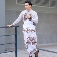 KATUN Sarong Koko Kurta Shirt For Adult Men Batik Motif Muslim Dress Long Sleeve Good Quality Premium Cotton
