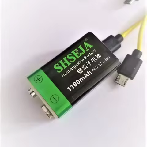 NEW 100% 9V 1180mAh 9V 6F22 Li-ion Lithium Rechargeable Battery