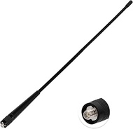 Superbat Radio Antenna, SMA-F, 20W, Dual Band VHF UHF 136-174MHz 400-470MHz Antenna Compatible with 