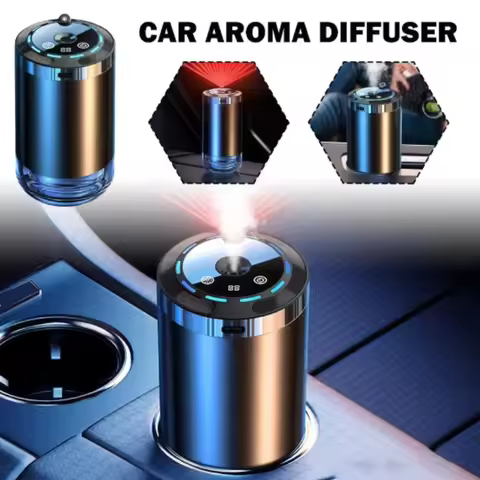 Smart Car Air Freshener Rechargeable Car Aroma Diffuser 5 Levels Of Adjustable Intelligent Car Diffu