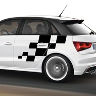 2pcs/set Car Door Long Side Skirt Sticker Decal For Audi A1 8X GB GBA Sportback Quattro Ego Plus TFS