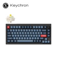 keychron V1 Max 75% 三模機械鍵盤(含旋鈕) RGB Mac/Win 熱插拔 香蕉軸 注音版本