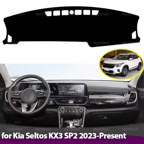 Dashboard Cover Anti-Slip Mat Protect Pad Sunshade Carpet Rug for Kia Seltos Kia KX3 SP2 SP2i SP2c 2