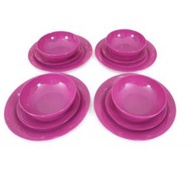 Tupperware Camellia Collection Dining Serveware Set / Dining Plates 3pcs / Dessert Plate 3pcs pingga