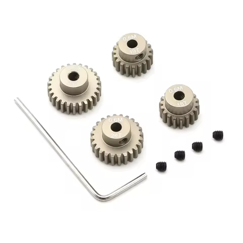 Metal 18T 19T 24T 25T Pinion Gear Moter Gear for Tamiya TT01 TT02 TB02 TA05 RC Car Upgrade Parts Acc
