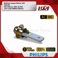 Limited Philips Ultinon 1001 M5 T19 Motorcycle Led Light Bulb Ac/Dc 12V 4.5W 6000K Leg 1 White