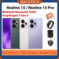 Realme 15 Mediatek Dimensity 7300+/Realme 15 Pro Snapdragon 7 Gen 4 6.8 inches 144Hz 7000 mAh 80W wi