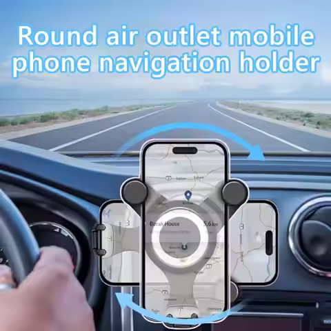 Car Round Air Outlet Holder For Your Mobile Phone For Mercedes A B C E S Class Gla Glc Gle Gls AMG W