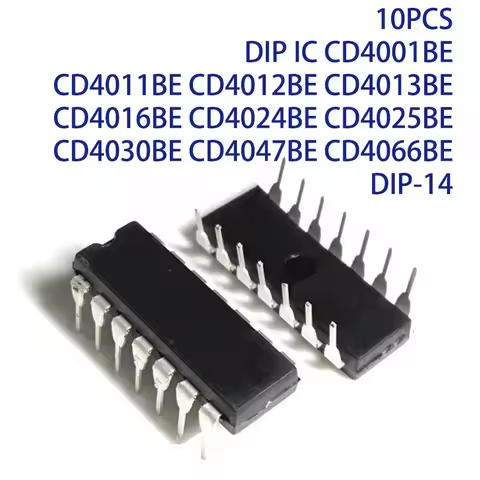 10PCS DIP IC CD4001BE CD4011BE CD4012BE CD4013BE CD4016BE CD4024BE CD4025BE CD4030BE CD4047BE CD4066