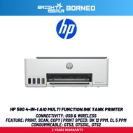 HP 580 4-IN-1 Aio Multi-Function Ink Tank Printer