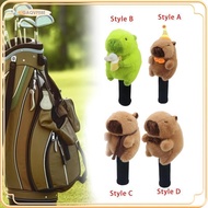 [gaqvfe8e] Fairway Wood Golf Club Headcover Plush Capybara Adorable Scratch Resistant Animal Funny G
