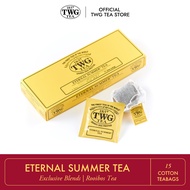 TWG Tea | Eternal Summer Tea | Rooibos Tea Blend | Cotton Teabag Box 15 Teabags / ชา ทีดับเบิ้ลยูจี ชาแดง อีเทอร์นัล ซัมเมอร์ ที ชนิดซอง บรรจุ 15 ซอง