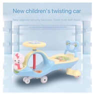 Children's twist car with music 1-7 years old boys and girls rocking car mute roller yoyocar  Children's twist car with music mute universal wheel slippery male 1-3-6 years old baby swing car for kids bike for kids