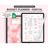 Digital Budget Planner, Finance Tracker, Finance Planner, Digital Budget, Digital Budget Planner, Po