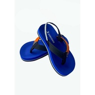 3Second Kids Boys Flip Flop Slippers With Ankle Strap Blue H040423