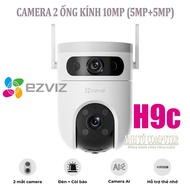 Camera WiFi 2 mắt quay quét ngoài trời EZVIZ H9c bản 10MP (5MP+5MP)