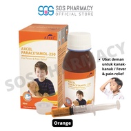Axcel Paracetamol 250mg/5ml Syrup (orange) 100ml