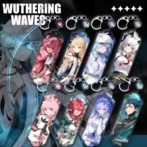 Game Wuthering Waves Zani Ciaccona Phoebe Cantarella Encore Cosplay Keychain Acrylic Keyring Backpac
