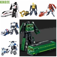 KIKO2E Deformation Robot Train, 2 in 1 Excavator Transformation Robot Toy, Creative Railway Train Mo
